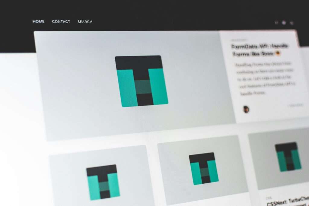 blue print of landing page