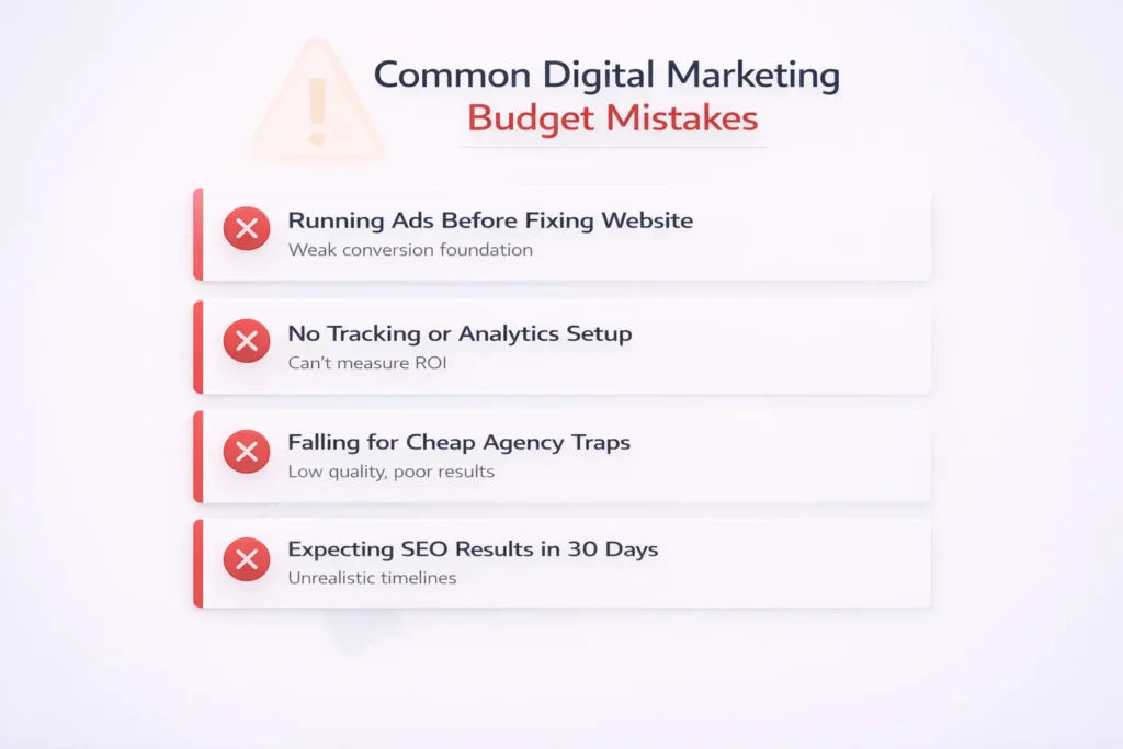 Common Digital Marketing Budget Mistakes