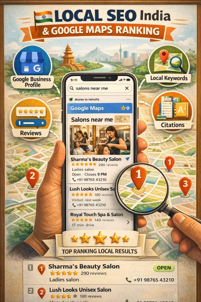 local SEO India Google Maps ranking